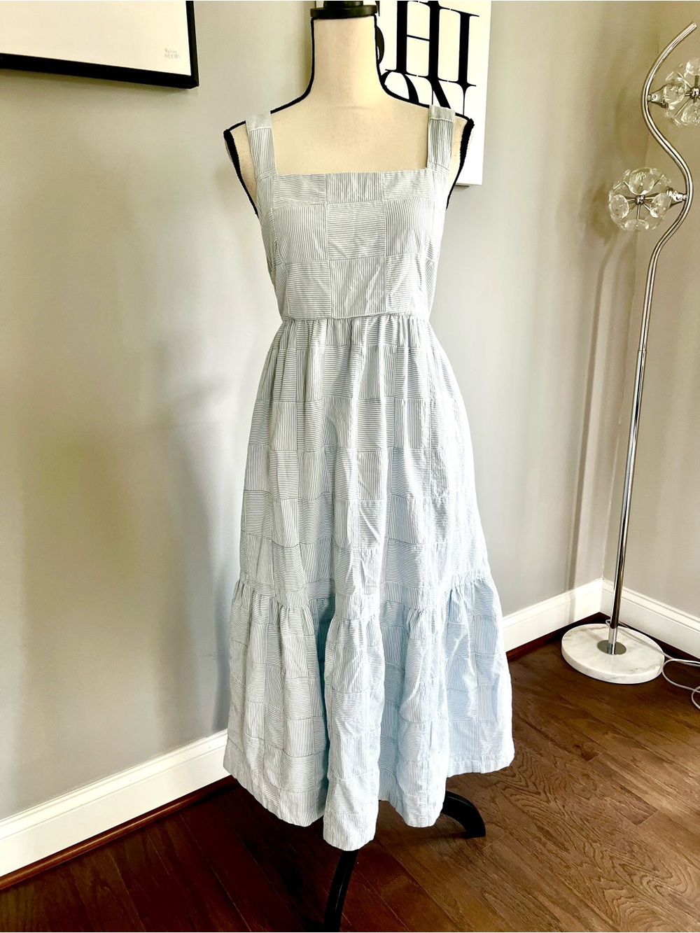 Madewell Cicely Tiered Midi Dress in
Patchwork - Picture 3 of 10